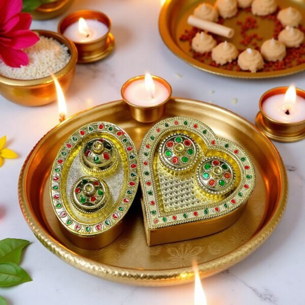 kukum tilak Golden Kumkum Tilak Box Set