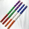 lace dandiya with ghoongroo Vibrant Dandiya Sticks with Ghunghroo – Handmade Set of 2