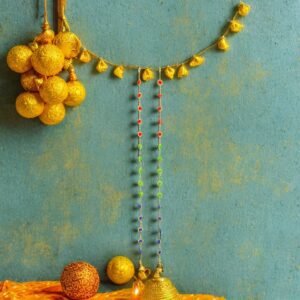Colorful Decorative Latkan with Golden Bells Colorful Decorative Latkan with Golden Bells