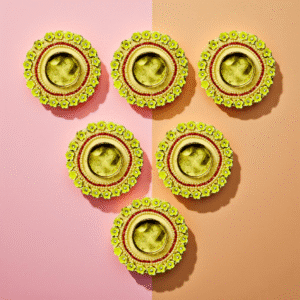 wax diya Decorative Wax Diya Set of 6