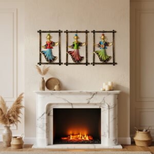 Handcrafted Lady Musician Wall Hanging Set