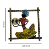 Handcrafted Tribal Musician Wall Hanging Set of 3 piece image 4 Handcrafted Tribal Musician Wall Hanging Set (3 Pieces) – Colorful Metal Wall Art