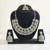 Handcrafted Oxidized Silver Necklace Set with Earrings & Maang Tikka – Ethnic Indian Jewelry