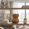 owl image 1 Hand-Carved Wooden Owl Figurine | Classic Natural Wood Owl Statue for Home Décor & Gifting