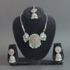 Oxidized Silver Multi-Stone Necklace Set