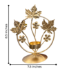 Gold Leaf Tea Light Candle Holder image 6 Gold Maple Leaf Tea Light Candle Holder – Elegant Metal Table Decor Stand